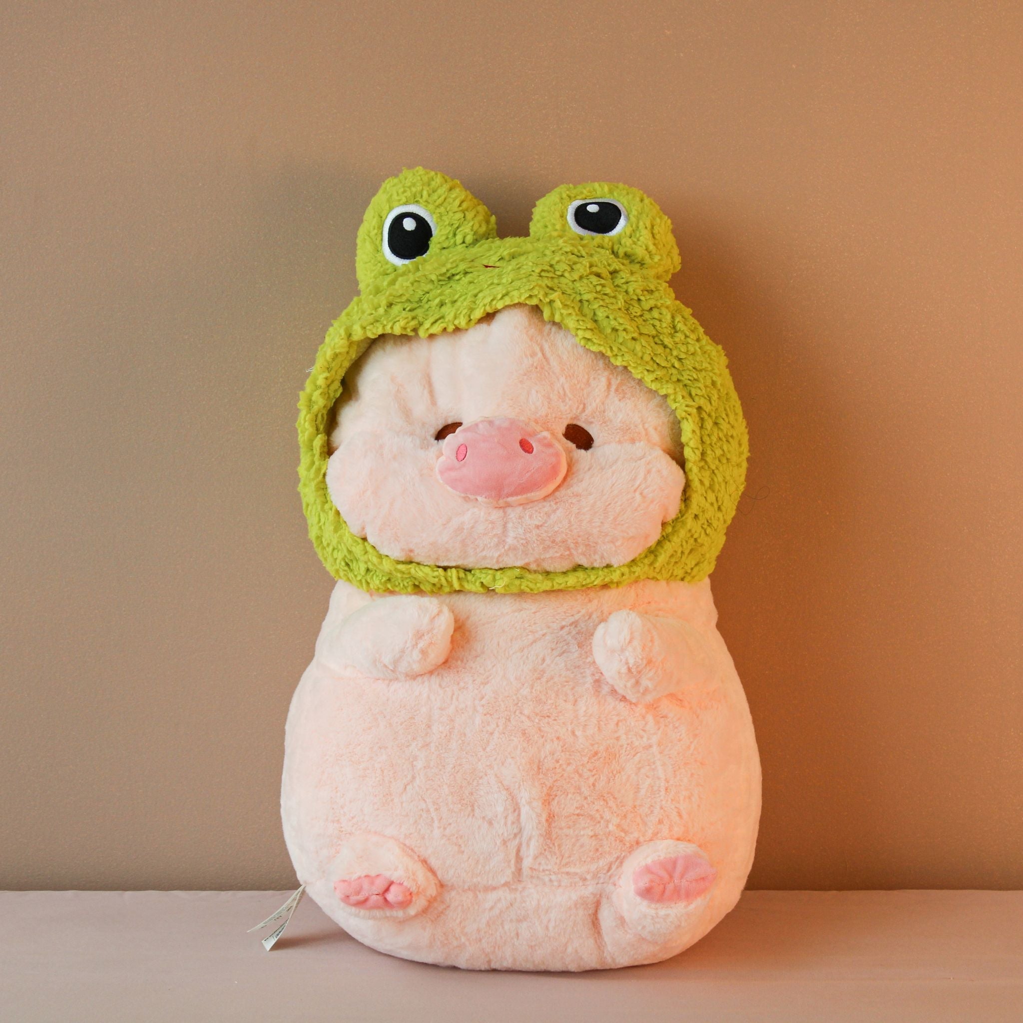 Fluffy Cute Frog Pig Plush Toy – mymapuu
