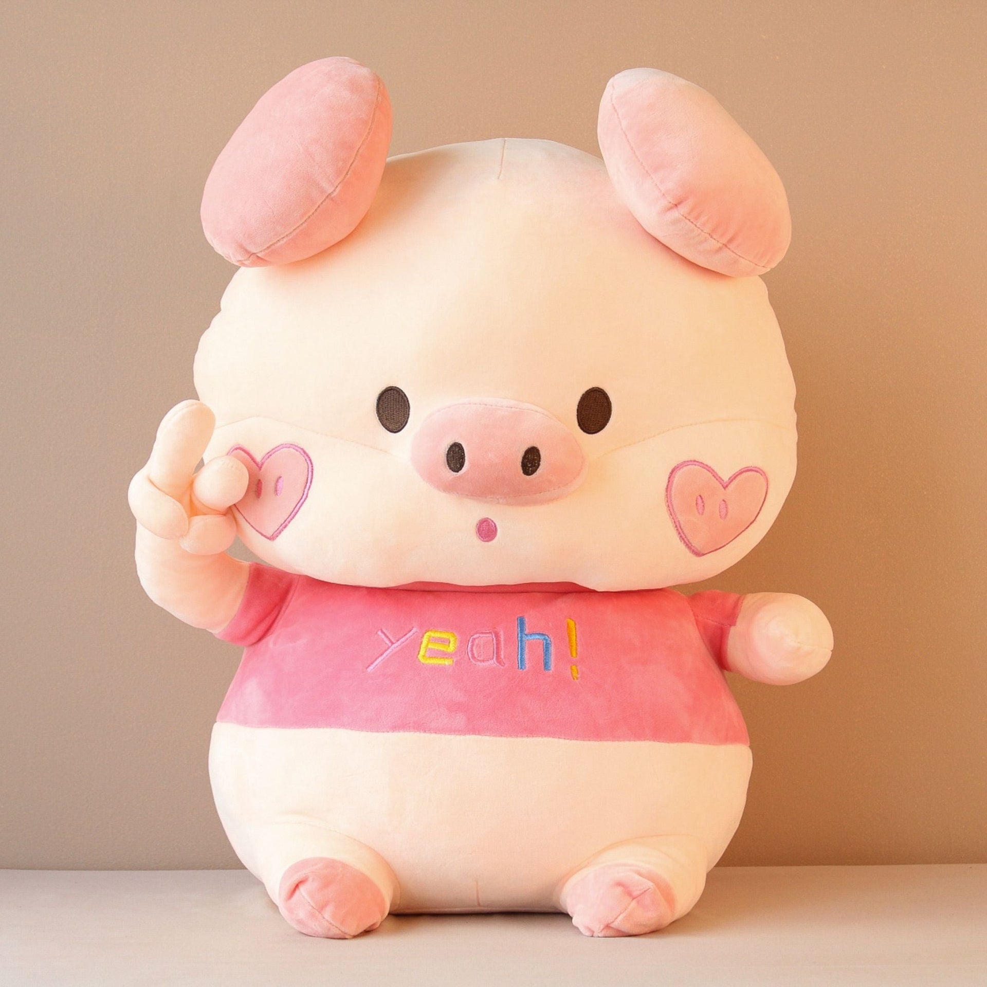 Fluffy Cute Giant Hello Pig Plush Toy – mymapuu