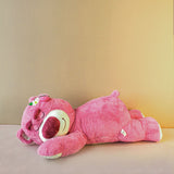 Fluffy Cute Sleepy Pinky Bear Plush Toy - mymapuu